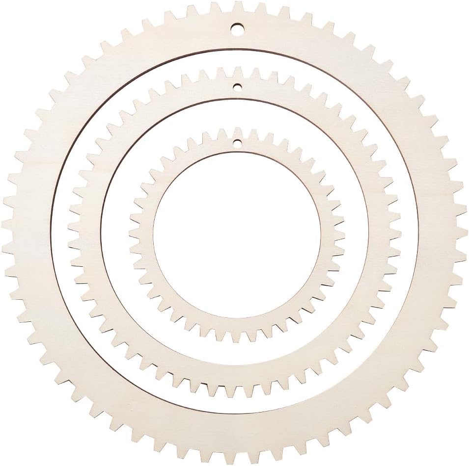 3 Sizes Wooden Weaving Loom Kit | 5/7.8/11 Inch Round Gear Shape DIY Knitting Looms for Wall Hanging Tapestry & Handmade Woven Crafts